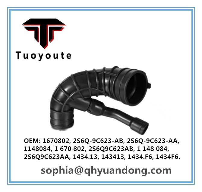 AIR INTAKE HOSE FORD 1670802, 2S6Q-9C623-AB, 2S6Q-9C623-AA, 1148084, 1 670 802, 2S6Q9C623AB, 1 148 084, 2S6Q9C623AA, 1434.13, 143413, 1434.F6, 1434F6.