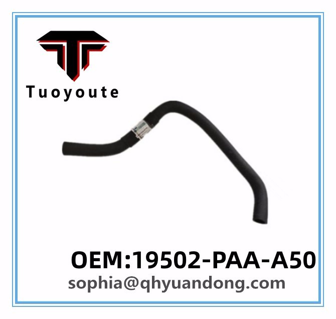 RADIATOR HOSE HONDA OEM:19502-PAA-A50