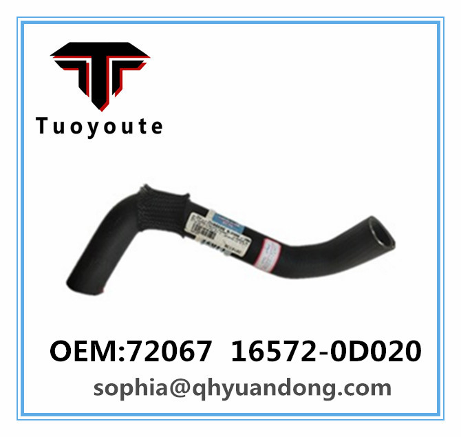 RADIATOR HOSE TOYOTA OEM:72067  16572-0D020