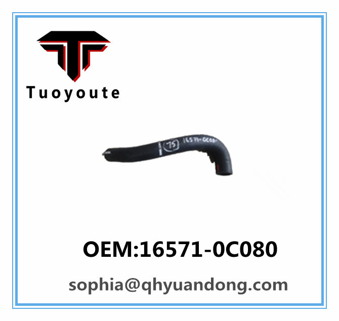 Radiator hose TOYOTA OEM:16571-0C080  165710C080