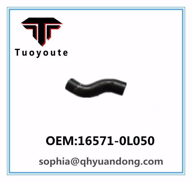 Radiator hose TOYOTA  OEM:16571-0L050 165710L050