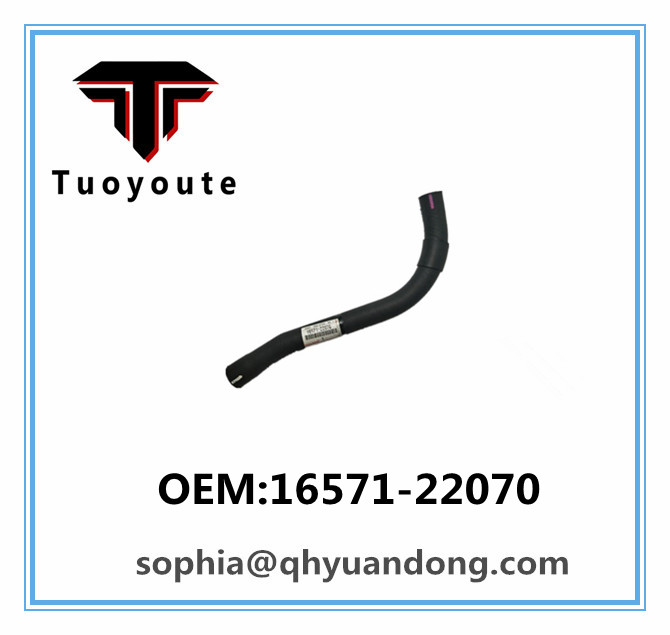 Radiator hose TOYOTA OEM:16571-22070  1657122070 16571-0D120