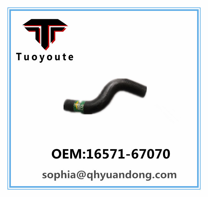 Radiator hose TOYOTA OEM:16571-67070 1657167070 