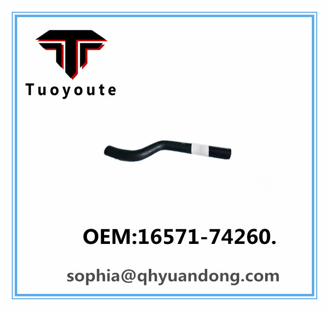 Radiator hose TOYOTA OEM:16571-74260  1657174260..