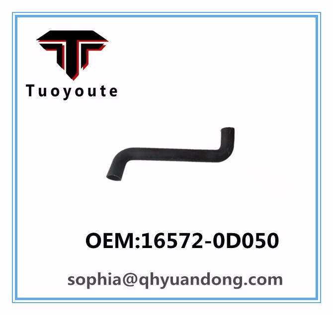 Radiator hose TOYOTA OEM:16572-0D050  165720D050