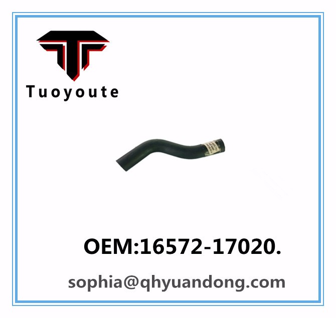 Radiator hose TOYOTA  OEM:16572-17020.  1657217020.