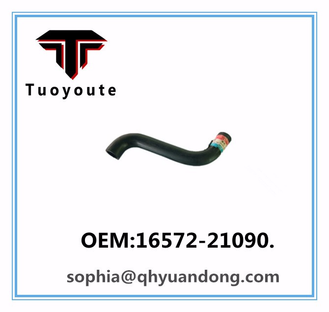 Radiator hose TOYOTA OEM:16572-21090.  1657221090.