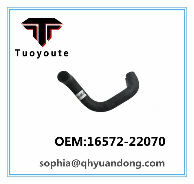 Radiator hose TOYOTA OEM:16572-22070 1657222070 