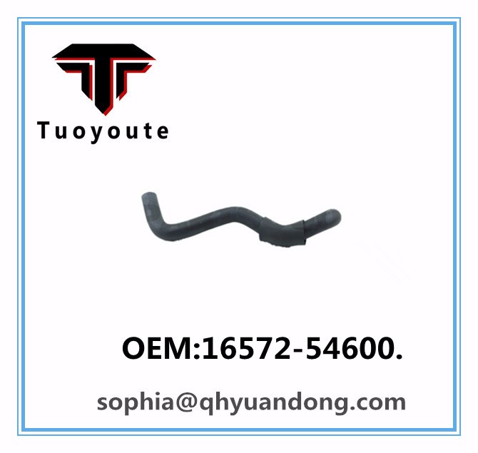 Radiator hose TOYOTA OEM:16572-54600. 1657254600. 