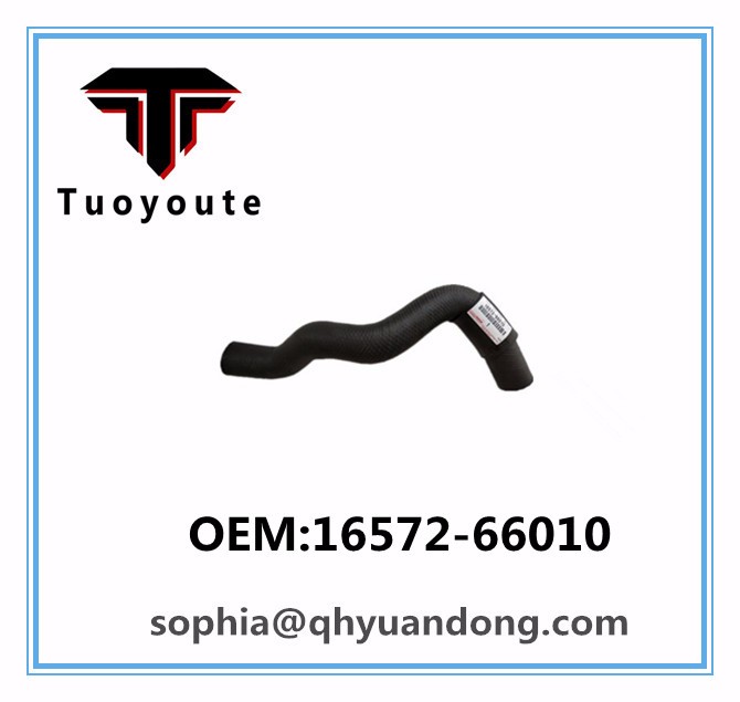 Radiator hose TOYOTA OEM:16572-66010  1657266010