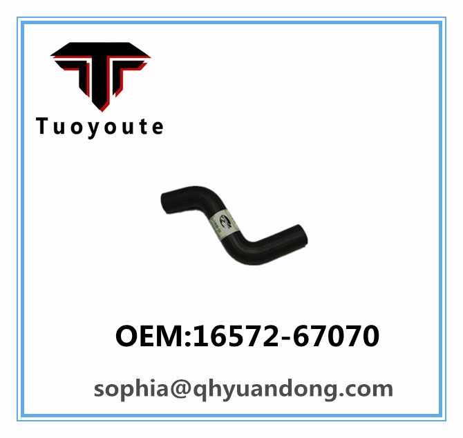 Radiator hose TOYOTA OEM:16572-67070  1657267070