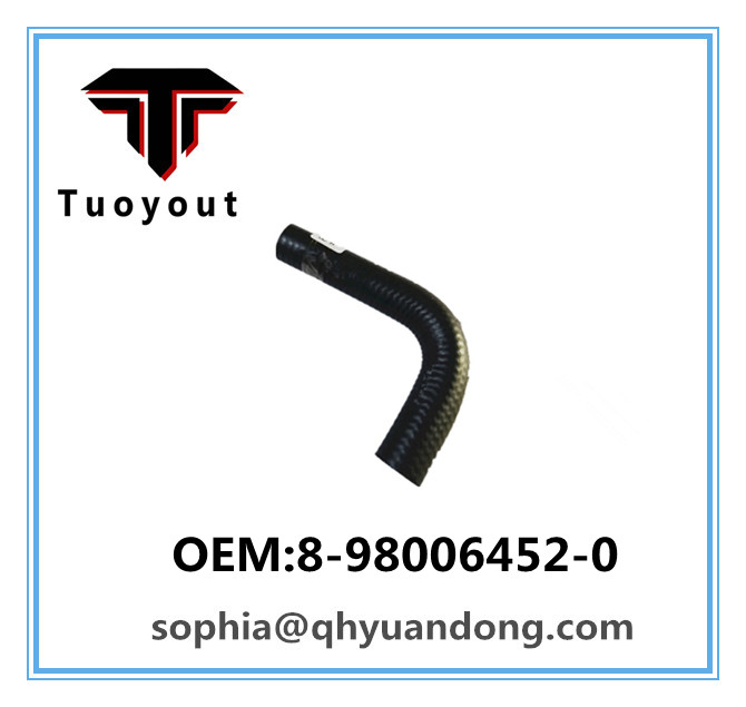 TRUCK RADIATOR HOSE  ISUZU OEM:8-98006452-0 8980064520