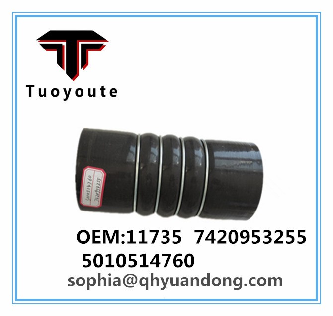 TRUCK SILICONE HOSE RENAULT OEM:RADIATOR HOSE RENAULT OEM:11735  7420953255 5010514760